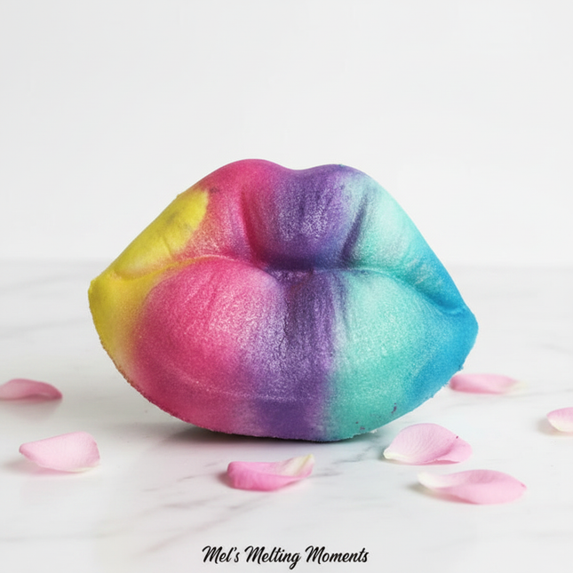 Luscious Lips Bath Bomb Rainbow