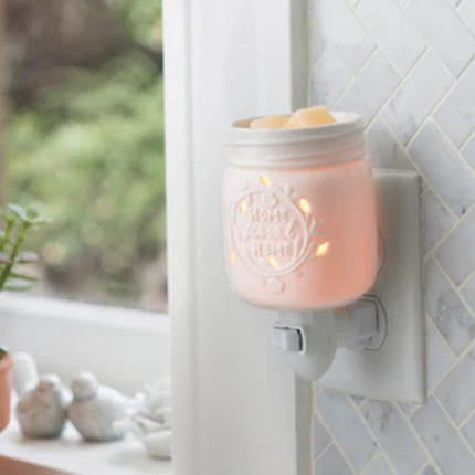 Mason Jar - home sweet home pluggable warmer