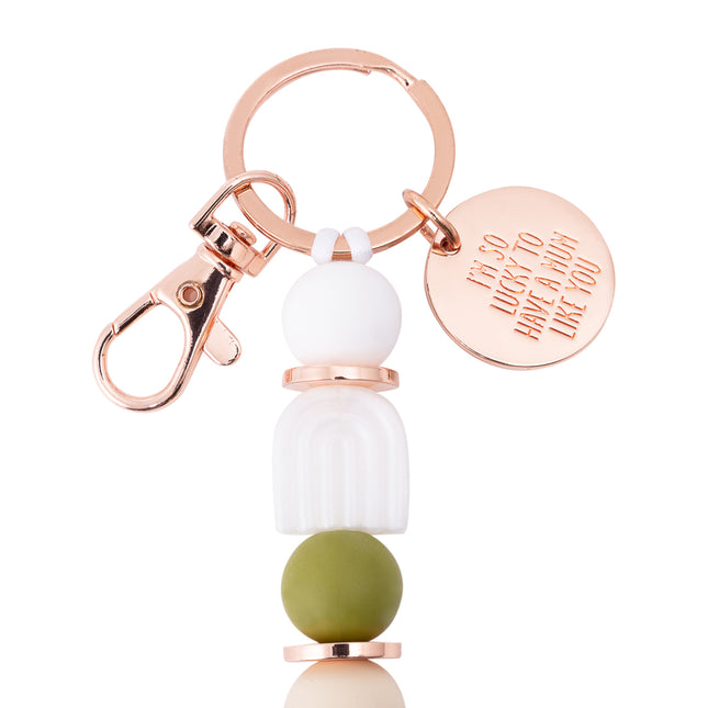 Lucky Mum Silicone Keyring