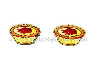 Meat Pie with Sauce Earrings