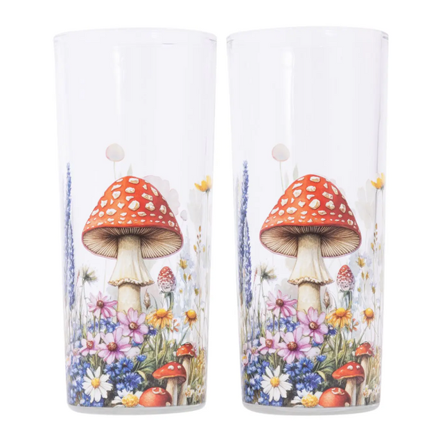 Mushroom Glass Set Of 2