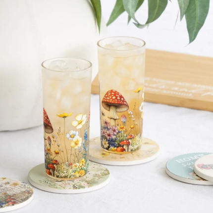 Mushroom Glass Set Of 2