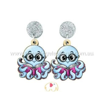 reading octopus Earring