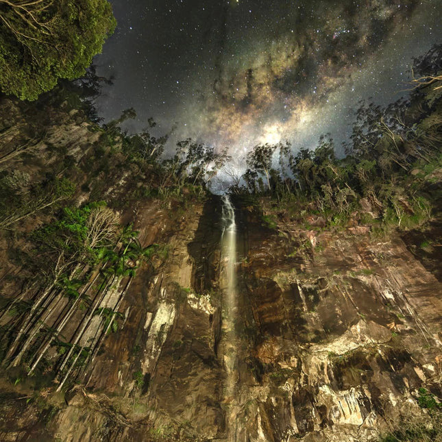 PRINT ONLY - Protesters Falls Milky Way by Philip Tsourlinis - 59.4cm x 84.1 cm