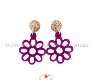 Remi Pink flower Earring