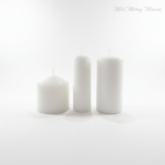 Dome Pillar Event Candle 72 HRS White (7x15cmH)