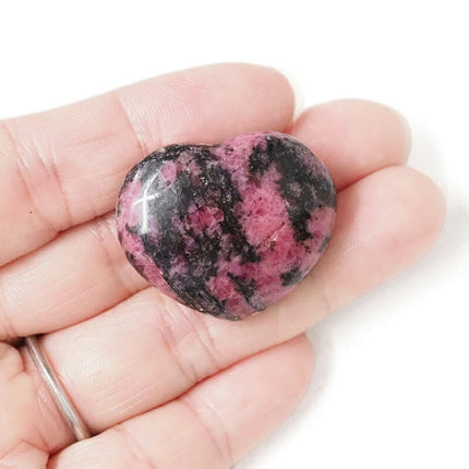 Rhodonite Polished Heart Stone ❤️