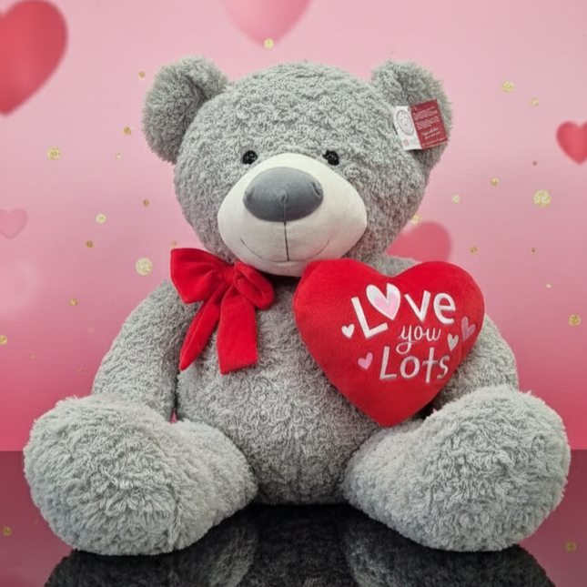 Polar Bear Teddy - Winston 62cm bow heart