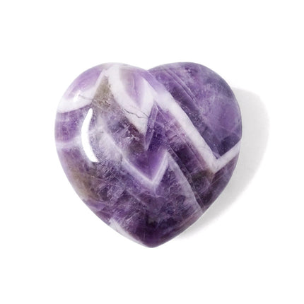 Chevron Amethyst Tiny Heart