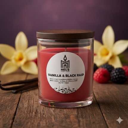 Vanilla Black Raspberry - Large 80 Hour Pure Soy Candle