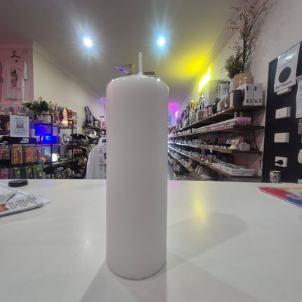 Dome Pillar Event Candle 72 HRS White (7x15cmH)
