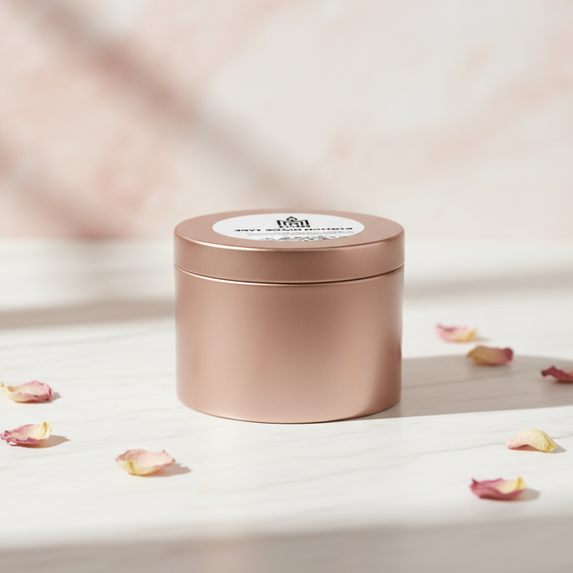 Rose Gold Travel Tin Candle
