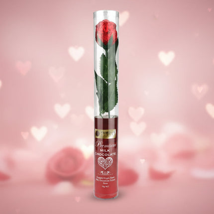 Single Stem Milk Chocolate Red Rose