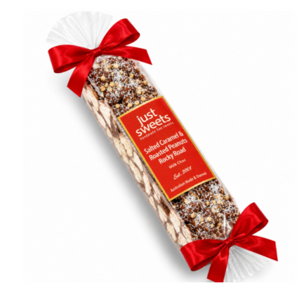 Milk Choc Salted Caramel & Roasted Peanuts Rocky Road Bon Bon 300g