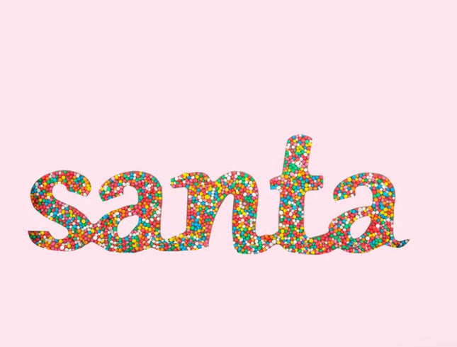 Freckle Word Santa