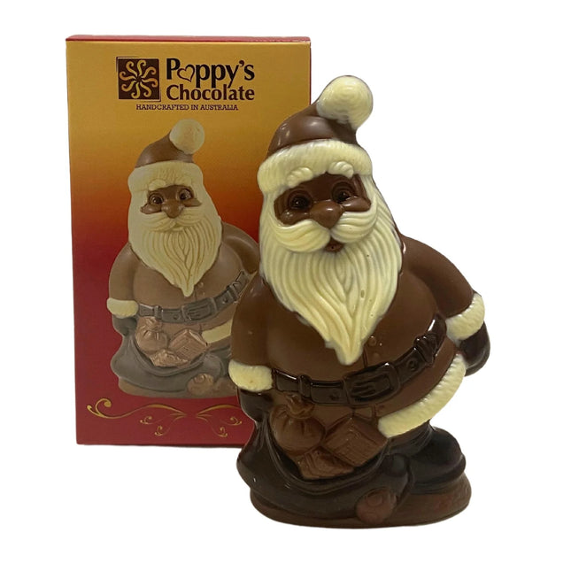 Santa with bag of presents 124mm - milk chocolate  gluten free