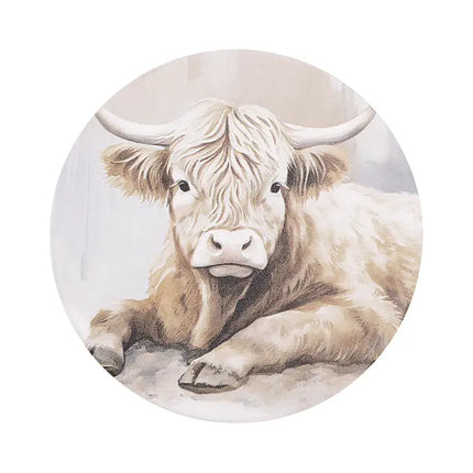 Highland Calf Ceramic Coaster