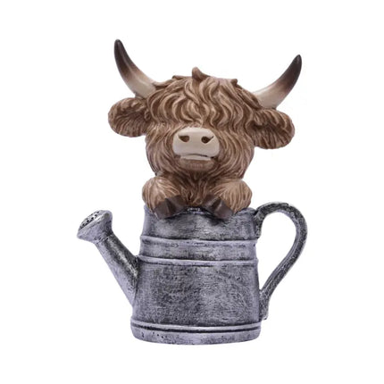 Watering Can Highland Cow 1pc