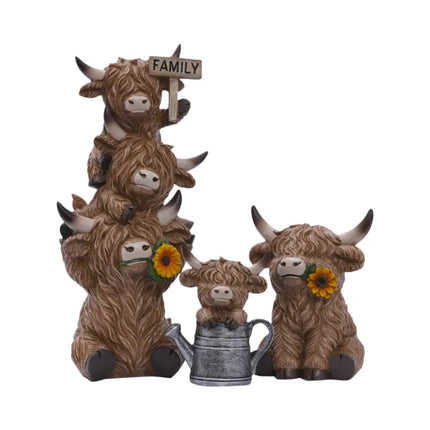 Watering Can Highland Cow 1pc