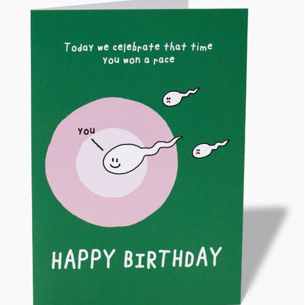 Won A Race Greeting Card