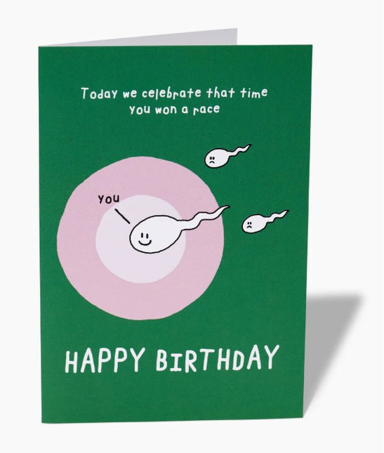 Won A Race Greeting Card