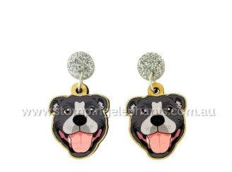Blue Staffy Earrings