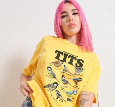 Stop staring at my TITS (bird) T-Shirt