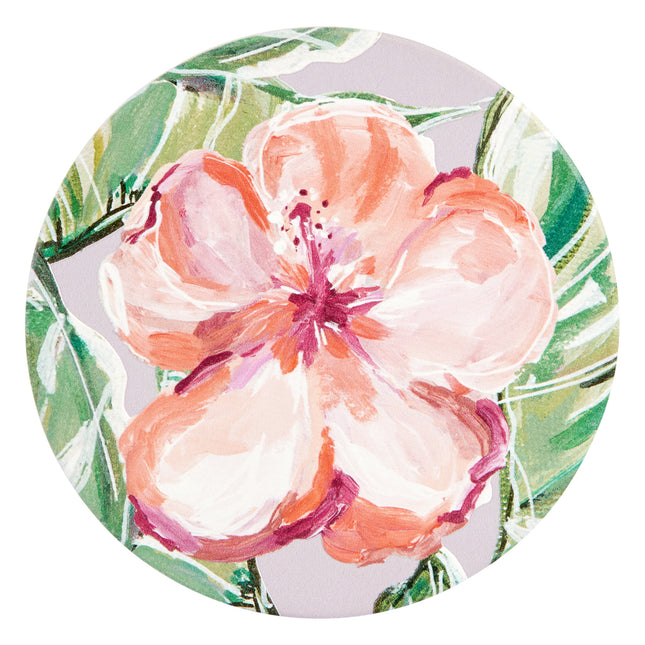 Talulah Orange Flower Ceramic Coaster