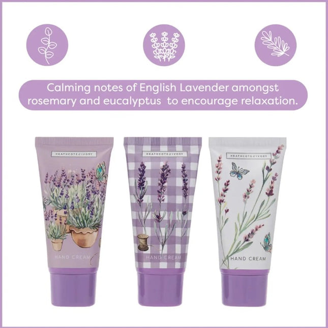 English Lavender Hand Cream Trio