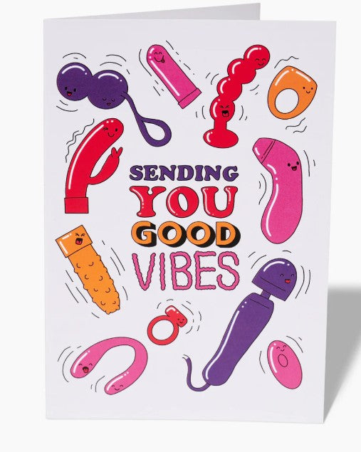 Sending Good Vibes Greeting Card