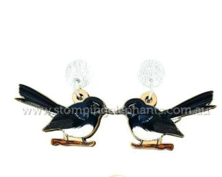 Willie Wagtail Dangle Earrings