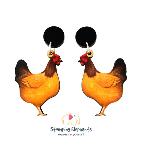 Chicken Earring