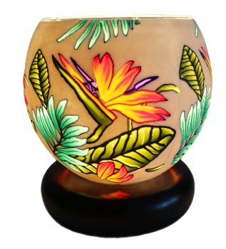 Bird Of Paradise  - Glowing Glass - Lamp