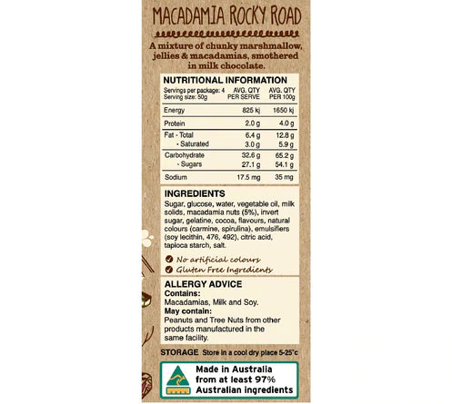 Macadamia Rocky Road - Pouch 175g