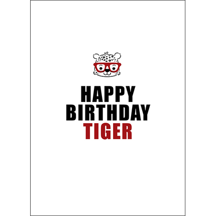 Defamations Cards - Happy Birthday Tiger