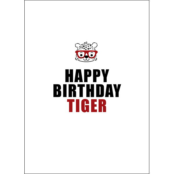 Defamations Cards - Happy Birthday Tiger