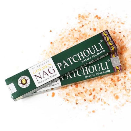Golden Nag Masala Incense – Patchouli