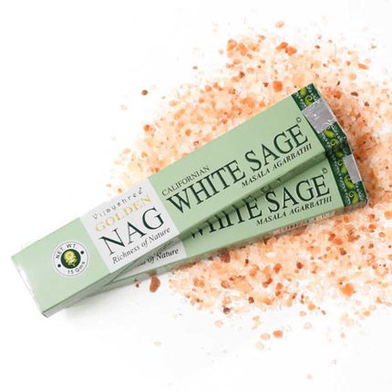 Golden Nag Masala Incense – White Sage