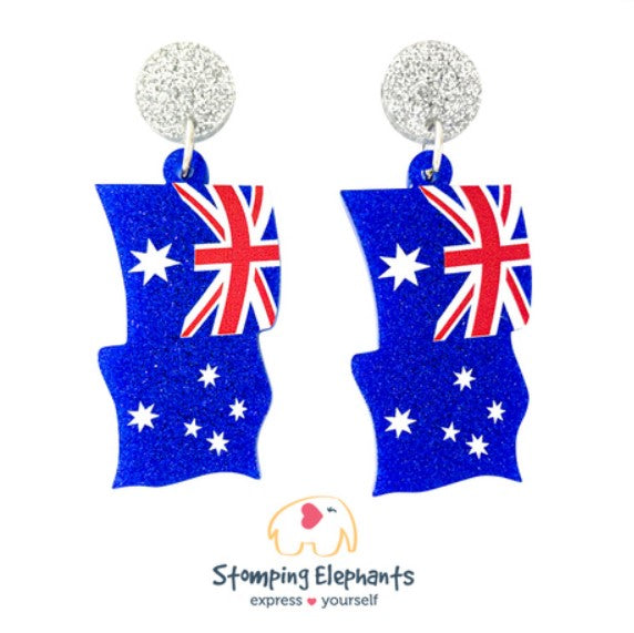 Australian Flag Earrings